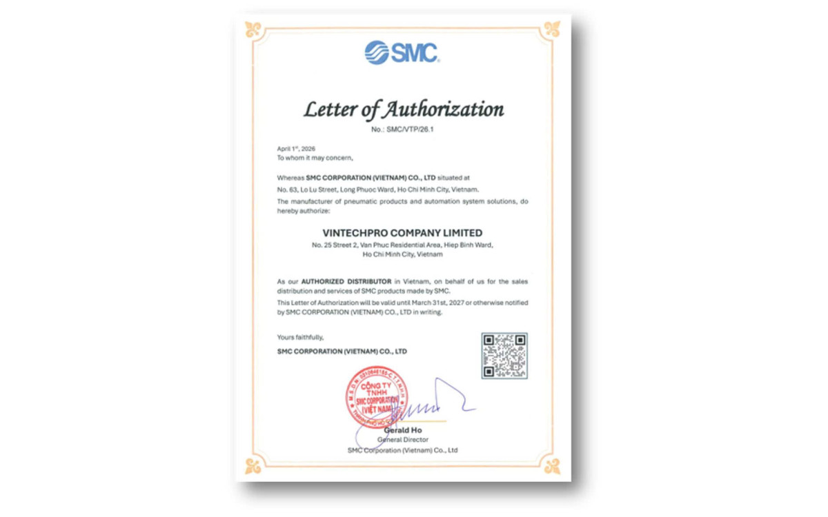 VINTECHPRO - NH&Agrave; PH&Acirc;N PHỐI SMC CH&Iacute;NH H&Atilde;NG