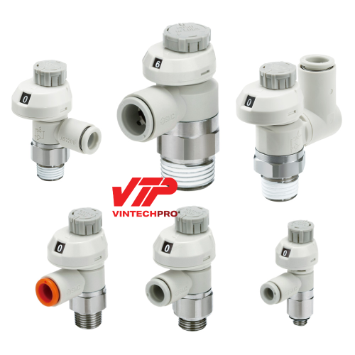 Van Tiết Lưu Số Dòng AS-FS - Thiết Bị Khí Nén SMC Van Tiết Lưu Số Dòng AS-FS - Thiết Bị Khí Nén SMC